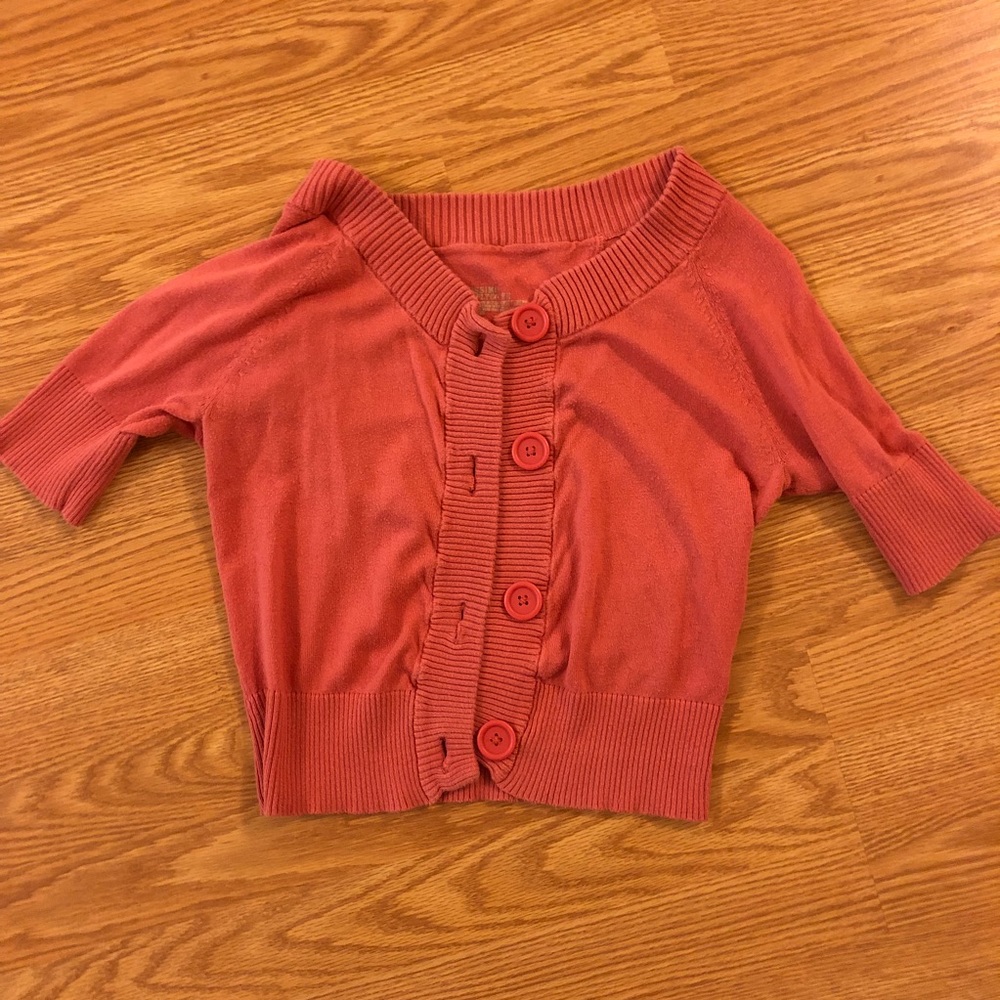 Salmon Colored cardigan